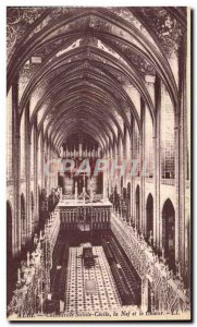 Old Postcard Albi Cathedrale Sainte Cecile La Nave and Choir