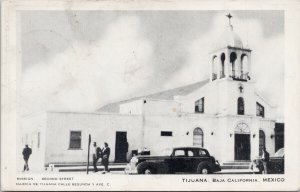 Tijuana Baja California Mexico Mission Church Second St Litho Postcard H4 *as is