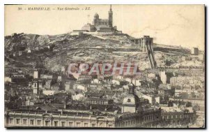 Old Postcard Marseille general view