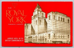 The Royal York  Toronto  Canada   Postcard