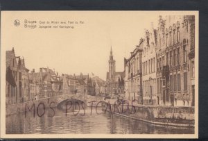 Belgium Postcard - Bruges - Quai Du Miroir Avec Pont Du Roi   RS17517