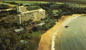 Postcard  Aerial View of Kauai Surf Resort, Kalapaki Beach, Hawaii.    S5