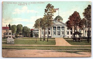 1911 Suvillan Court House & Soldiers Monument Monticello NY Posted Postcard
