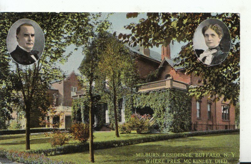 America Postcard - Milburn Residence - Buffalo - New York - Ref 19399A
