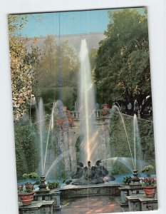 Postcard The Dragons Fountain Villa d'Este Tivoli Italy