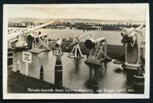 California Vintage RPPC Naval Training Station  San Diego