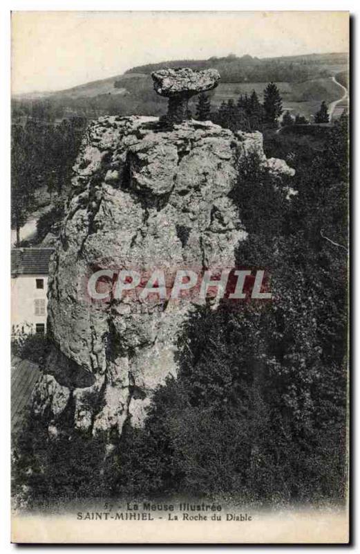 Old Postcard The Meuse the llustree Saint Mihiel La Roche du Diable