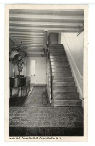 NY - Constableville. Constable Hall, Main Hallway