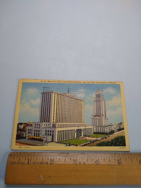 M-44342 New Post Office and Federal Building and City Hall Los Angeles Califo...