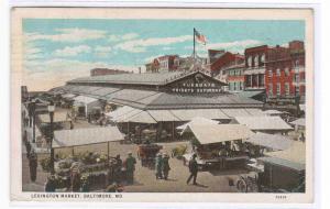 Lexington Market Baltimore Maryland 1930 postcard