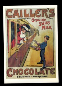 ad3963 - Cailler's Swiss Milk Chocolate - London Train - Modern Advert postcard