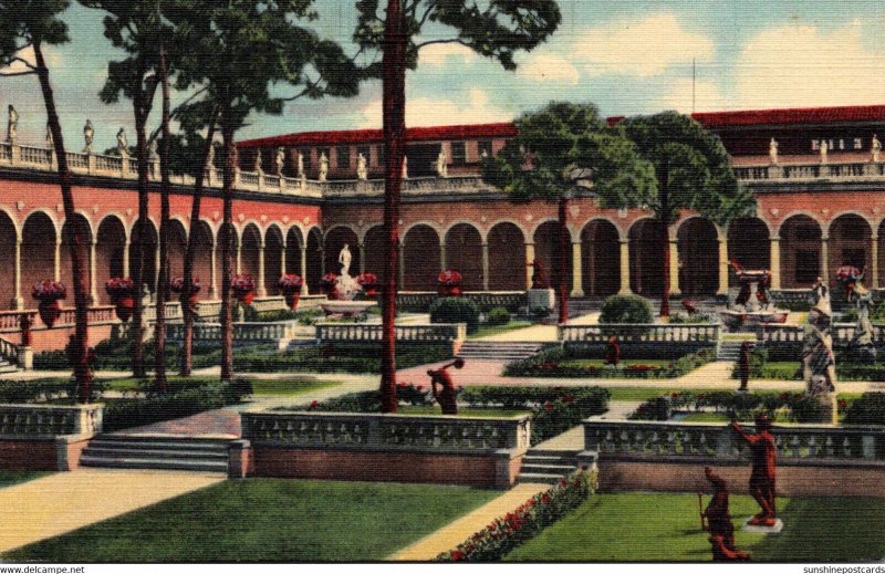 Florida Sarasota Ringling Art Museum Corner Of Court Curteich