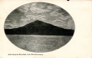 VT - Newport. Lake Memphremagog, Owl's Head by Moonlight. *RPO- Newport & Spr...