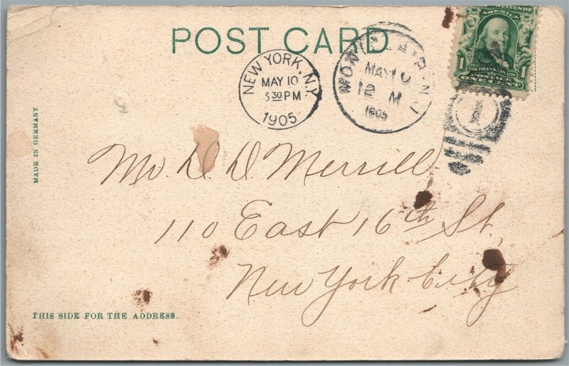MONTCLAIR NJ MILITARY ACADEMY ANTIQUE POSTCARD