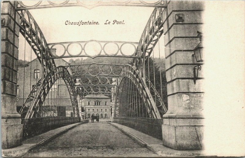 Belgium Chaudfontaine Le Pont Vintage Postcard 03.76