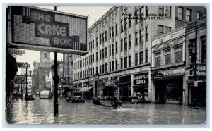 Louisville Kentucky KY Postcard Fourth Street Looking North c1940's Flood Scene