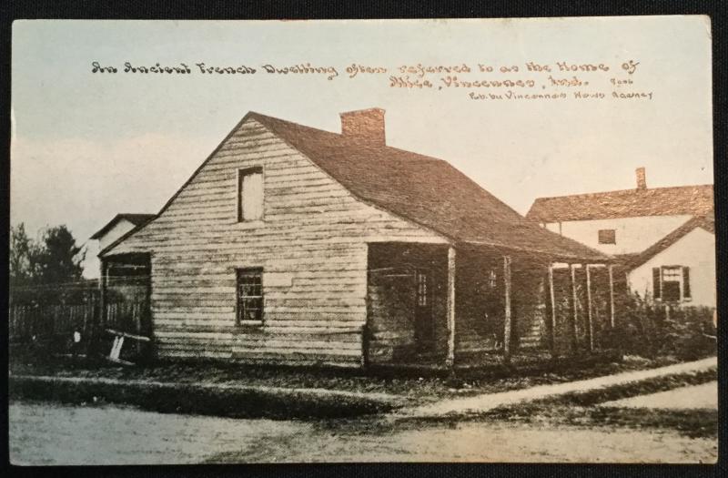 Postcard Unused House of Alice Vincennes Indiana LB