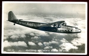 dc1371- AIR FORCE 1940s Armstrong WHITWORTH Ension Airliner. Real Photo Postcard