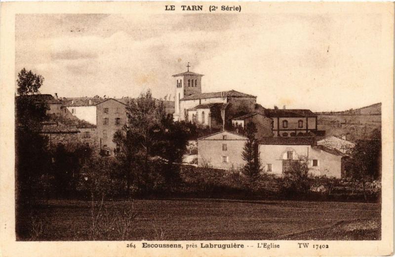 CPA Le Tarn ESCOUSSENS pres Labruguiere - L'Église (255383)