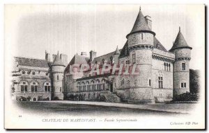 Old Postcard Chateau de Martinvast North Facade