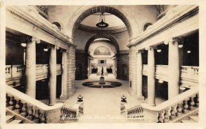 Salt Lake City Utah 1920s RPPC Real Photo Postcard Interior State Capitol