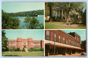 Middleport Ohio OH Postcard Pittsburgh Cincinnati Multiview Exterior View c1960