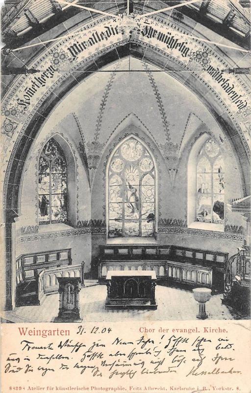 BG40795 weingarten chor der evangel kirche    germany