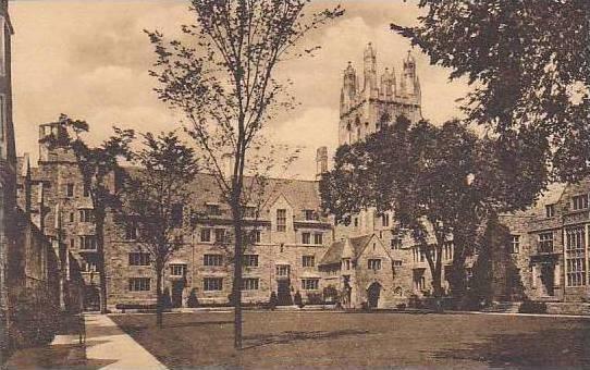 Connecticut New Haven Branford Court Looking Toward Graham Tower Yale Univers...