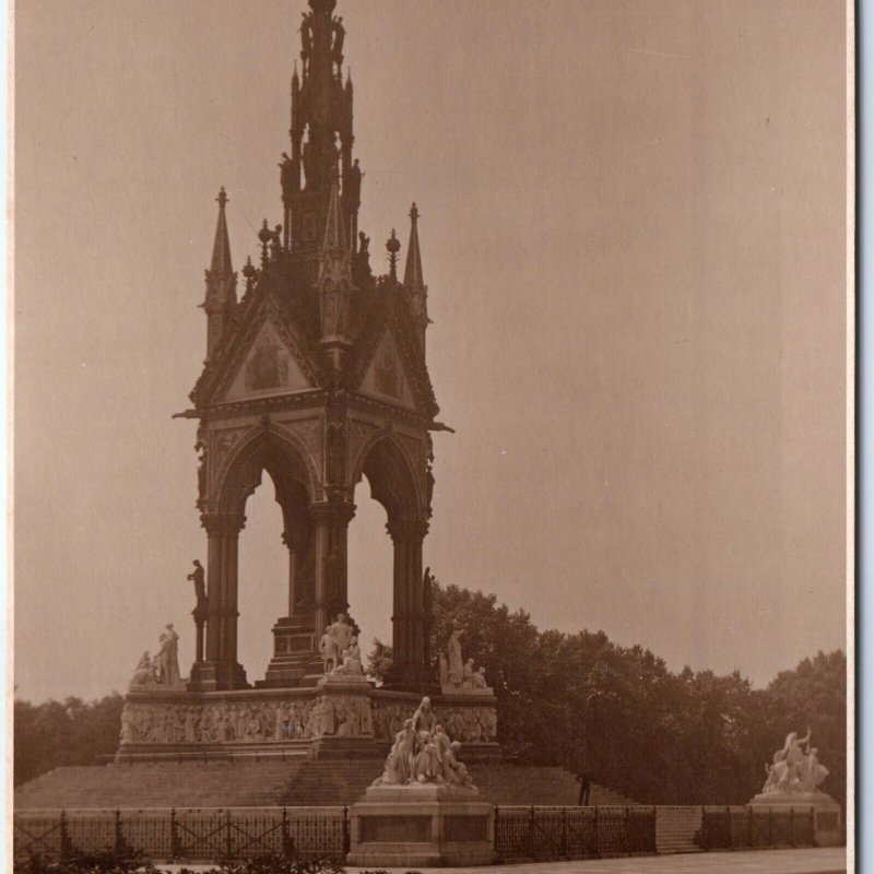 c1910s London, England RPPC Albert Memorial SHARP Real Photo Judges Ltd A163