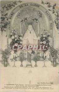 Postcard Old Loublande (Deux Sevres) Interior of the Chapel of Our Lady of th...