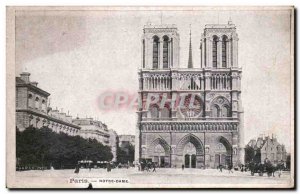 Paris Old Postcard Notre Dame