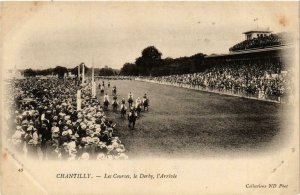 CPA Chantilly- Les Courses,le Derby, Arrivee FRANCE (1008627)