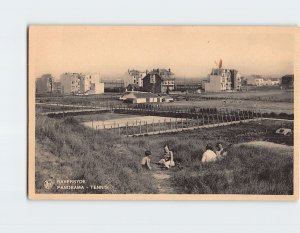 Postcard Tennis Panorama Raversyde Ostend Belgium