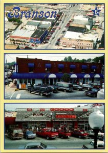 Downtown Branson MO, Multi View, Aerial and Street Views Postcard A69