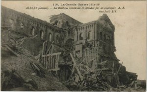 CPA Guerre Military ALBERT La Basilique bombardée (807027)