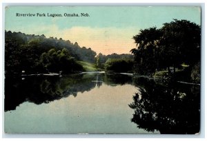 1907 Scenic View Riverview Park Lagoon Omaha Nebraska NE Posted Vintage Postcard