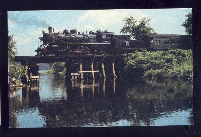 Essex, Connecticut/CT Postcard, The Valley Railroad/RR, Steam Locomotive #1647