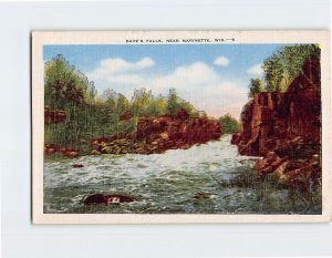 Postcard Dave's Falls, Wisconsin