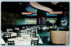 c1950's Carlton Hotel & Restaurant Interior Dining Rochester Minnesota Postcard