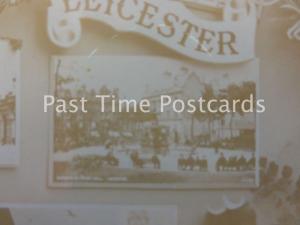 LEICESTERSHIRE Souvenir of Leicester 8 Image Multiview c1905 RP by A&G Taylor