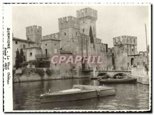 Old Postcard Sirmione Le Vieux Chateau 1957