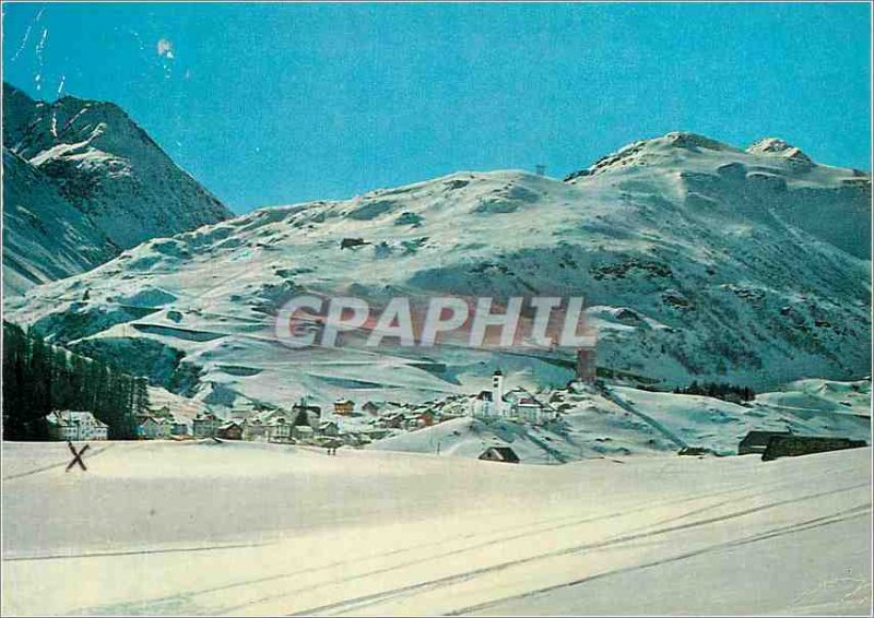 Postcard Modern Hospental Skilift Winterhorn