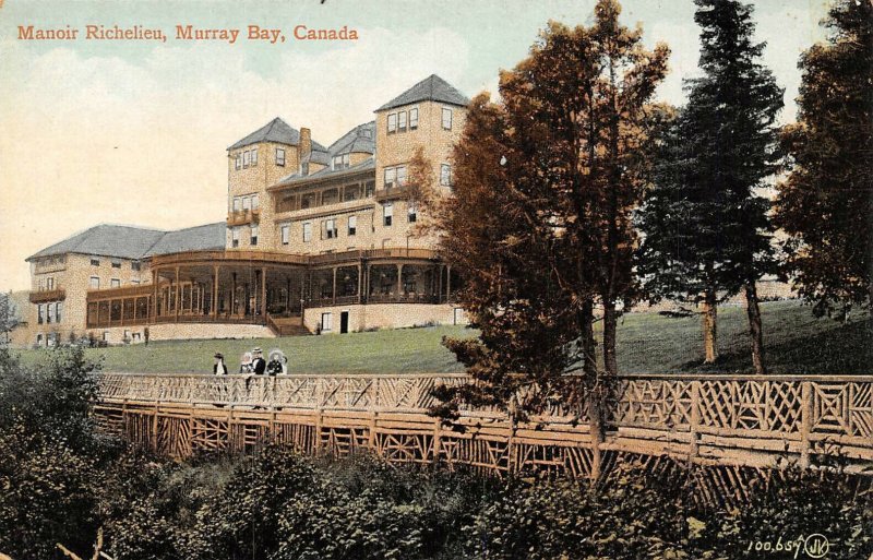 Manor Richelieu Murray Bay La Malbaie Quebec Canada 1910c postcard 