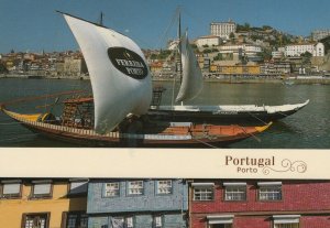 Portugal Postcard - Views of Porto. Posted -  RR9402