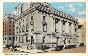 POST OFFICE WHEELING WEST VIRGINIA POSTCARD (c. 1915)