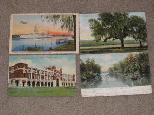 Houston Texas, 4 different cards (see description) 1900`s & 1940