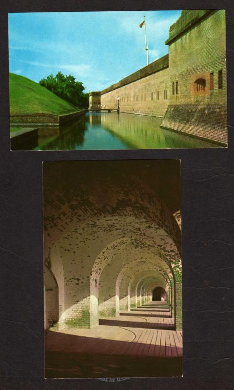 GA Lot 2 Fort Pulaski Cockspur Island near Savannah Georgia Postcard