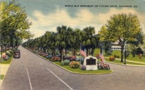 World War Monument - Savannah, Georgia GA