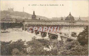 Old Postcard Lyon Guillotiere Bridge