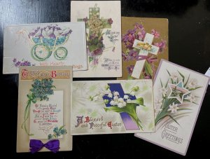 Vintage Victorian Postcard Pack of 6 Cards - Easter Themed Cards